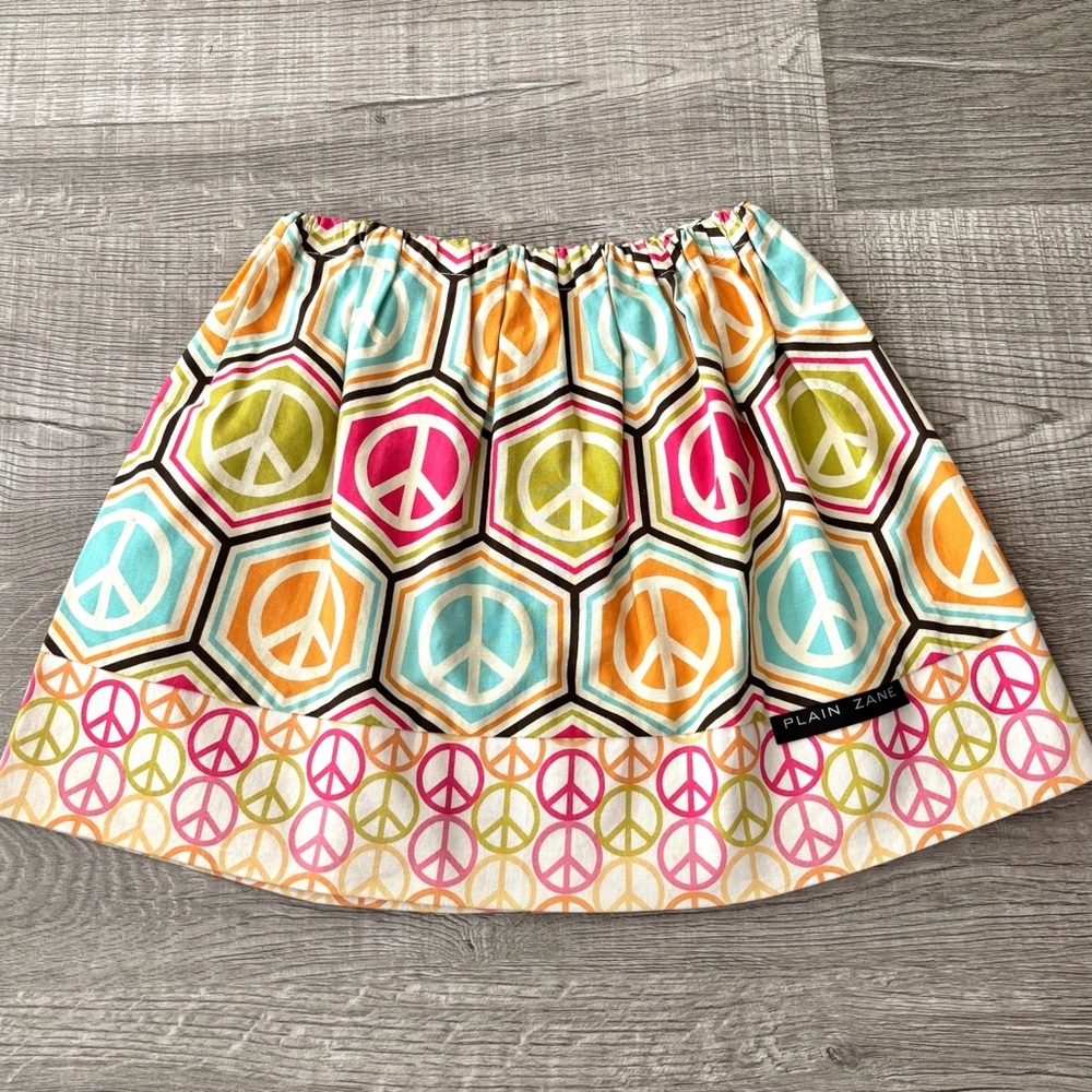 Custom Peace ☮️ Sign Pattern Skirt